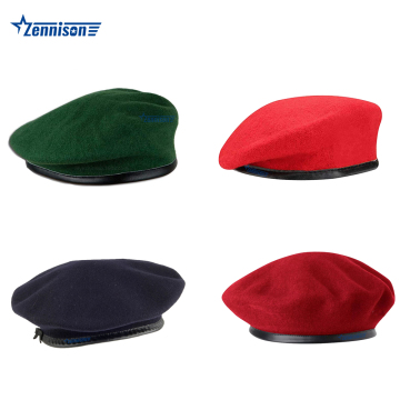 High Quality Men's Wool Tactical Beret for Outdoor Use