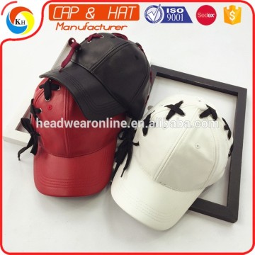 New Style Lace Rope Leather Hip Hop Style Dad Hat And Baseball Cap