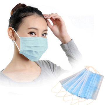 Maschera per il viso monouso protettiva in tessuto non tessuto a 3 strati