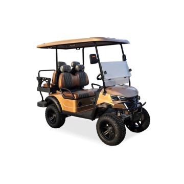 Lüks Dört Koltuklu Altın Golf Arabası Yükseltmesi