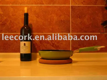 100% natural cork pad for protecting kitchen surface