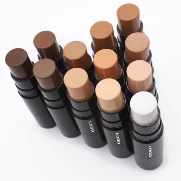 Custom Your Own Logo Full Coverage Face Makeup Double Ends Foundation Stick with Brush