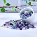 Multi Size Natural Fluorite Chips Bead Fluorite Tumbled Stone Irregular Shaped Healing Crystal Loose Beads for Home Decoration