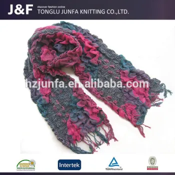 Fashion ladies beautiful scarf knitting patterns