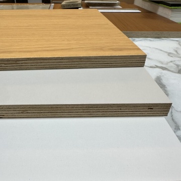 Laminated Kitchen Cabinet Material 18mm White Coated