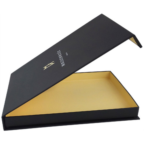 Black gift packaging box for book and pen