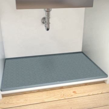 Impermeabile sotto tappetino per lavello - rivestimento per mobili da cucina in silicone da 34 "x22"