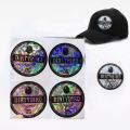 Plastic Bottle Stickers Custom Foil Hologram Hat Label Sticker Manufactory