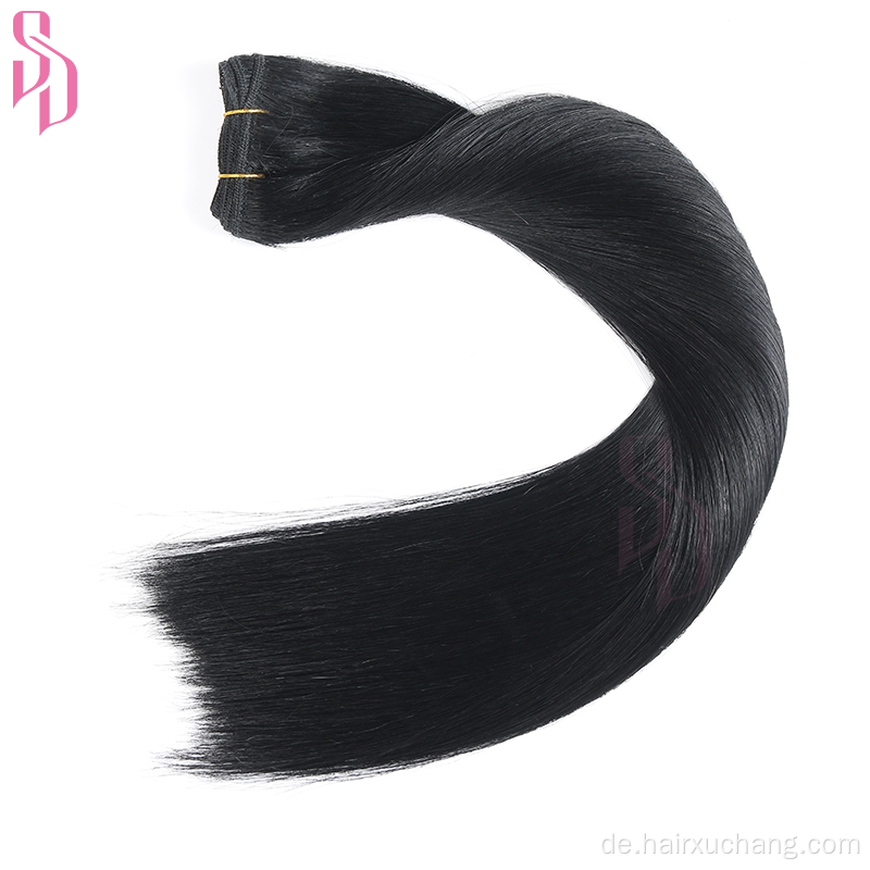 Natürliches schwarzes menschliches Haar Bündel Brasilianer Straight Human Hair Schussverlängerung Remy menschliches Haar Webbündel Bündel