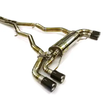 Pneumatic Cut-off Valve Rear Exhaust System for BMW M5 F90 4.4T 2018-2022 Titanium Alloy 101mm