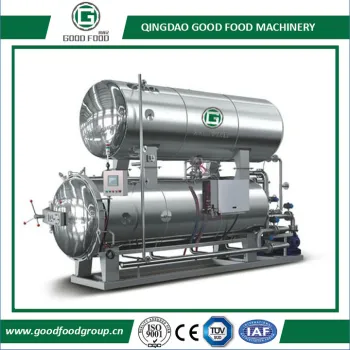 Double pot Water Immersion Retort Sterilizer