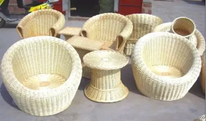wicker sofa