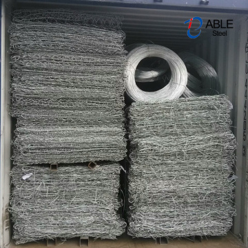 Heavy Galvanized Woven Gabion Mesh For River Protection