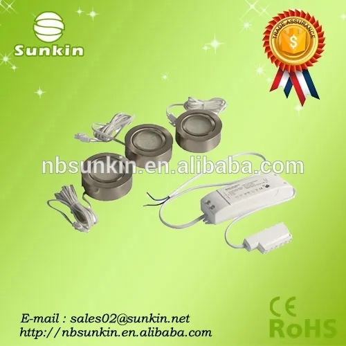 recessed and surface mounting 6w warm white led kitchen light led cabinet light