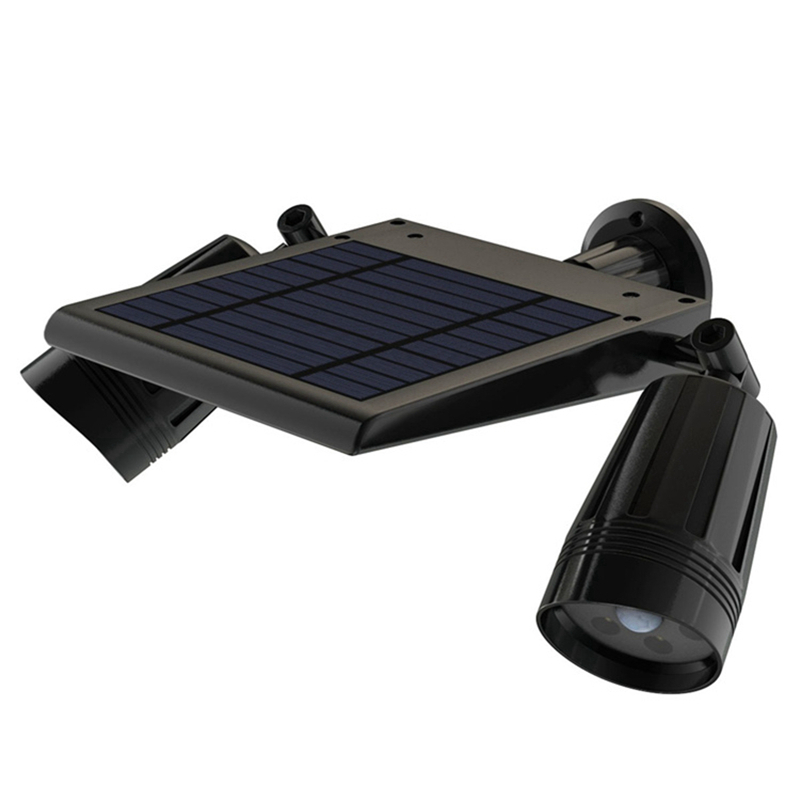 Solar Motion Sensor Adjustable Head Light