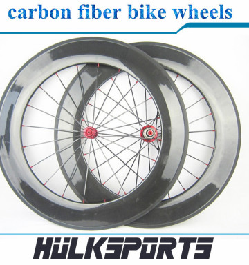 Newest bicycles carbon wheels carbon bike wheels 88mm carbon clincher wheels