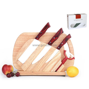 colorful your life wooden handle ceramic knife 6pcs set