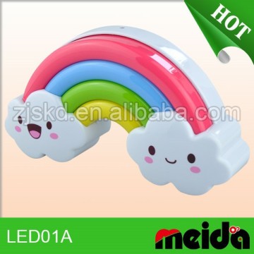 light operated night lightbattery rainbow light ABS rainbow night light rainbow night light light