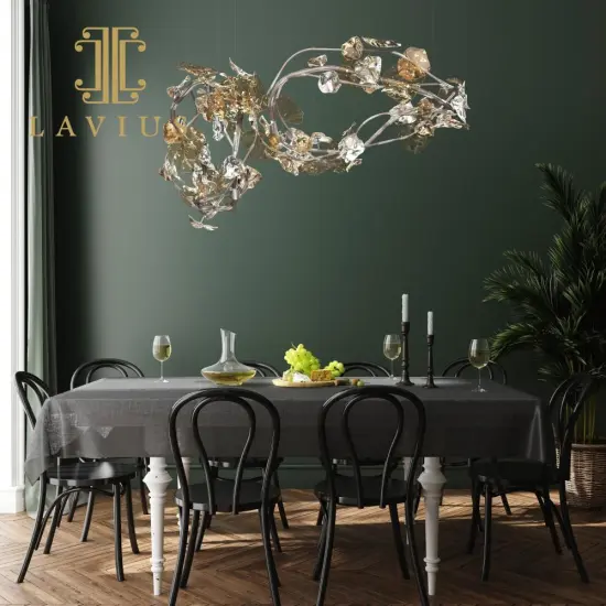 Villa interior chandelier creative customization LED new villa chandelier