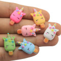 Resin Flatback Animal Head Popsicle Cabochon Craft  Multi Colors Summer Sweet Food DIY Keychain Art Decor Jewelry Making