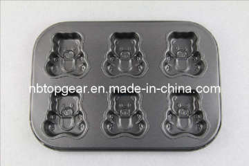 Metal Cake Mold -- 6 Bear (TG384)