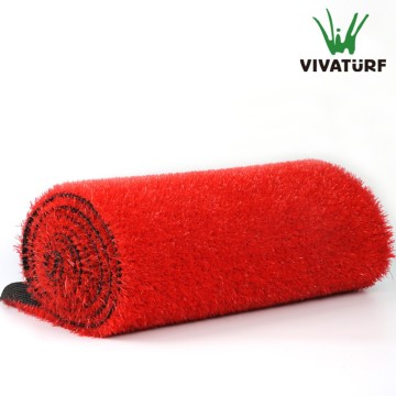VIVATURF color decoration synthetic turf red artificial grass
