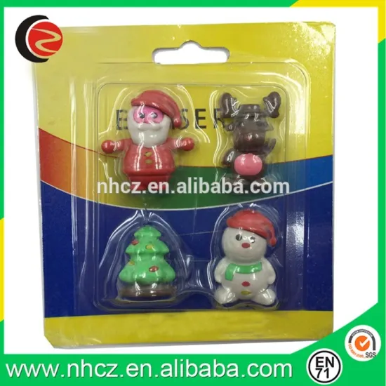 Christmas Eve Santa Shape Eraser