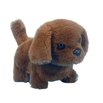 Our factory directly sells baby spitting Wangwang dog plush toy puppy lovely pet dog  kids electric toy