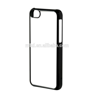 Black Sublimation plastic phone covers for iphone 5C