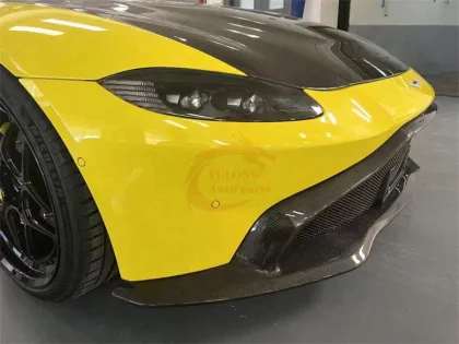 High-Quality Dry Carbon Fiber Hood, Bonnet, and Engine Cover Specifically Designed for Aston Martin Vantage
