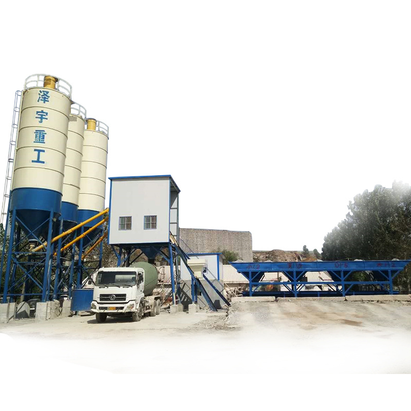 HZS small ready-mixed concrete batching plant Canada