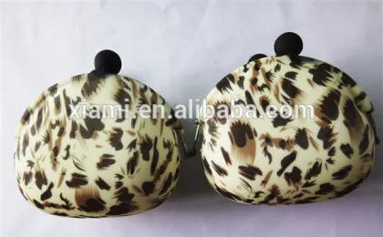 mass production printed leopard stripe and beautiful floralpattern silicone smart wallet
