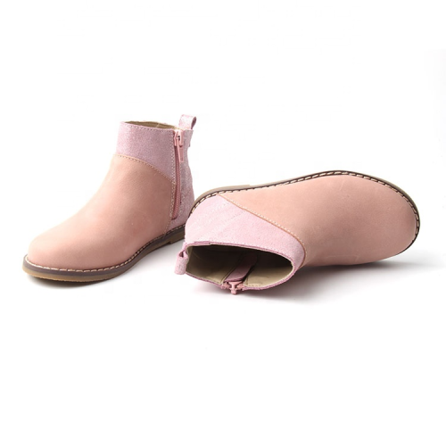 Moda mistura cor brilhante couro crianças botas