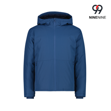 Chaqueta acolchada con capucha para hombre.