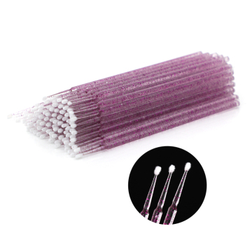 100 PCS Plastic Applicator Cotton Swabs - Eye Lash & Dental Tools