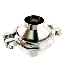 Sanitary grade stainless steel one-way check valve