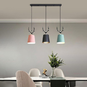 Nordic Style Macaron Chandelier LED Ceiling Lamp