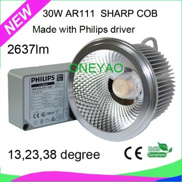 IES file available 2637lm 30W LED AR111