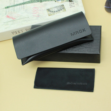 Wholesale Custom Logo Foldable Rubber PU Glasses Case