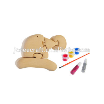 3D wooden craft puzzle Christmas hat