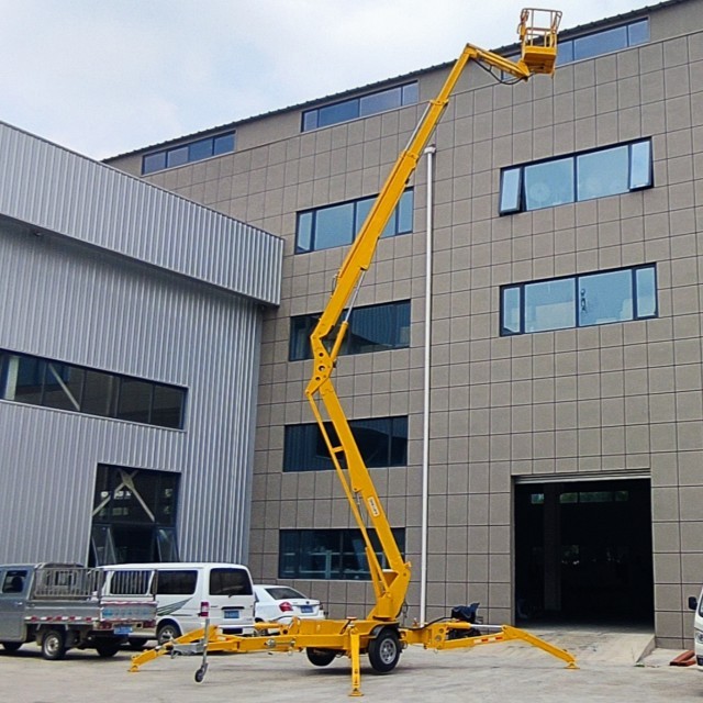 Custom Made 22m AC Power Battery Telescopic Boom Lift Work Platform for Sale