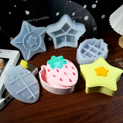 Strawberry Star Silicone Mold Jewelry Storage Box