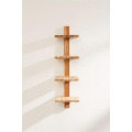 Home Decor 4 Tier Column Wood Wall Shelf