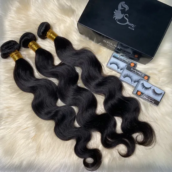 SPARK Free Sample Hair Weave Bundles,Straight Raw Virgin Brazilian Cuticle Aligned Hair,Wholesale Natural Human Hair Extensions
