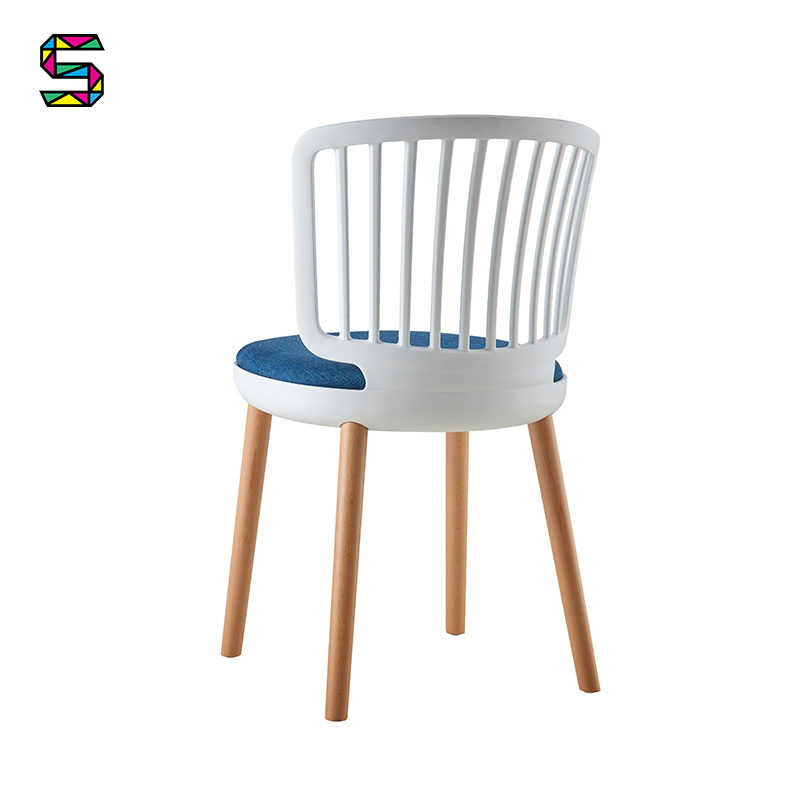 Plastic Slat Back Dining Chair