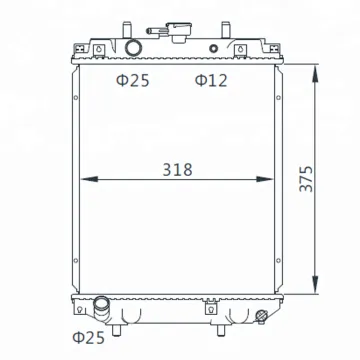 DAIHATSU MIRA/MOVE IO Radiator OEM 16400-97207/16400-97214