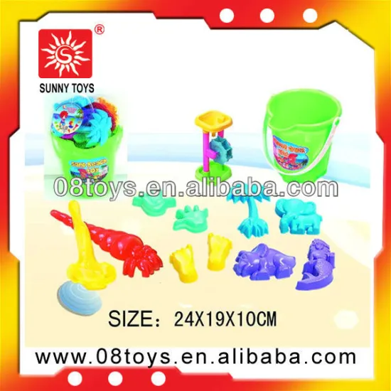 Mini with many accessories plastic sand beach toy