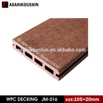 Durable wood composite decking