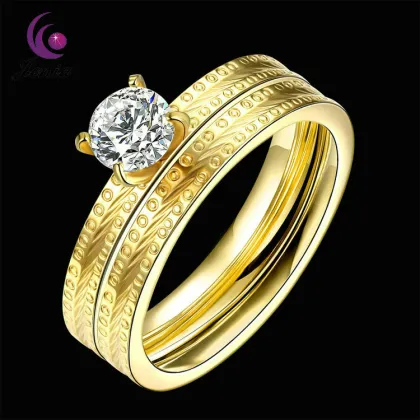 Jenia Popular Jewelry Jewellery Women Rings Plated 18k Gold Rings