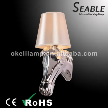 Different color running horse wall light